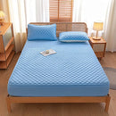 Axyaa Waterproof Cotton Queen Mattress Protector Fitted Sheet, Soft & Breathable