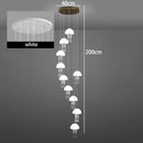 Axyaa Crystal Chandelier Stair Pendant Lamp for Modern Home Decoration