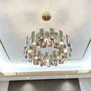Axyaa Crystal Chandelier Pendant Lamp: Modern Luxury for Dining, Bedroom, Kitchen, Living Room