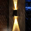 Axyaa Solar LED Fence Lights for Outdoor Garden, Stairs, Courtyard, and Wall Decoration