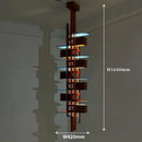 Solid Wood Pendant Light | Wabi Sabi Style LED Lighting by Axyaa