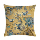 Axyaa Country Flower Bird Series Linen Pillowcase 45*45cm