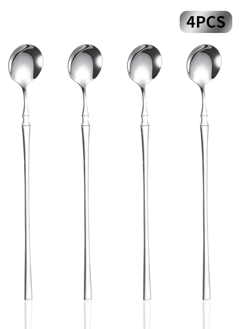 Axyaa Stainless Steel Mirror Ice Scoop Set for Home and Hospitality