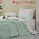 Axyaa Cool Silk Summer Quilt Single Double Ice Silk Machine Washable