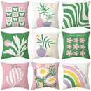 Axyaa Abstract Art Drawing Pillowcase 45x45cm Square Pillow Cover