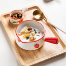 Axyaa Ceramic Kitchen Set: Sauce Boat, Finger Bowl, Pouring Pot, Guiding Bowl. Oven-Safe.
