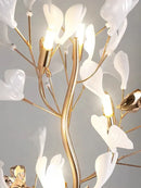 Axyaa European Style Ginkgo Leaf Art Floor Lamp for Home and Office