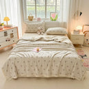 Axyaa Knitted Printed Aerobic Double Yarn Soybean Summer Quilt Core - Washable & Breathable