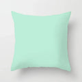 Light Blue Green Mint Geometric Print Boho Pillowcase Set by Axyaa