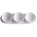 Axyaa Ceramic Bowl Set with Saucers for Household and Snacks, Fruit Dips, and Refreshments