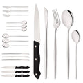 Axyaa Stainless Steel Cutlery Set | Knife, Fork, Spoon - 20 Pcs Tableware Dinnerware