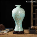 Axyaa Crystal Glazed Ceramic Vase for Home Decor - Living Room, Study, or Entryway