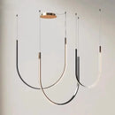 Axyaa Minimalist Line Chandelier - Nordic Design Staircase Pendant Lights for Home Décor