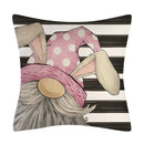 Axyaa Easter Bunny Eggs Pillow Cover - Home Decorative Throw Pillow Case
