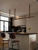 Axyaa Leather Pendant Lamp Creative Belt Hanging Light Kitchen Island Suspension