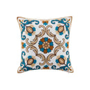 Axyaa Retro Embroidered Square Sofa Pillows for American Rustic Style Décor