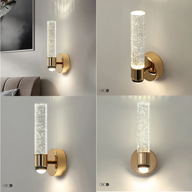 Bubble Crystal LED Wall Sconces by Axya - Stylish Indoor Hanging Lights