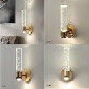 Axyaa Modern LED Crystal Bubble Wall Sconces for Living Room, Bedroom, Bathroom, Corridor Decor