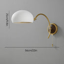 Copper Wall Light with Edison Bulb, Ceramic Base, Adjustable Rotation - Axyaa Brand