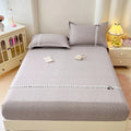 Axyaa Double-Layer Plaid Lace Mattress: Soft, Skin-Friendly, Non-Slip - Single Piece
