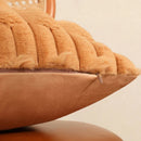 Axyaa Winter Rabbit Hair Pillow Cover | Wheat Ear Wool Cushion Case
