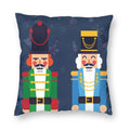 Nutcracker Doll Cushion Cover - Axyaa Square Throw Pillow for Christmas Home Decor