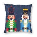 Nutcracker Doll Cushion Cover - Axyaa Square Throw Pillow for Christmas Home Decor