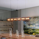 Axyaa Smoke Gray Glass Pendant Light - Nordic Design LED Hanging Lamp