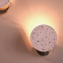Axyaa LED Terrazzo G4 Wall Lamp in Pink for Bedroom and Living Room Decor