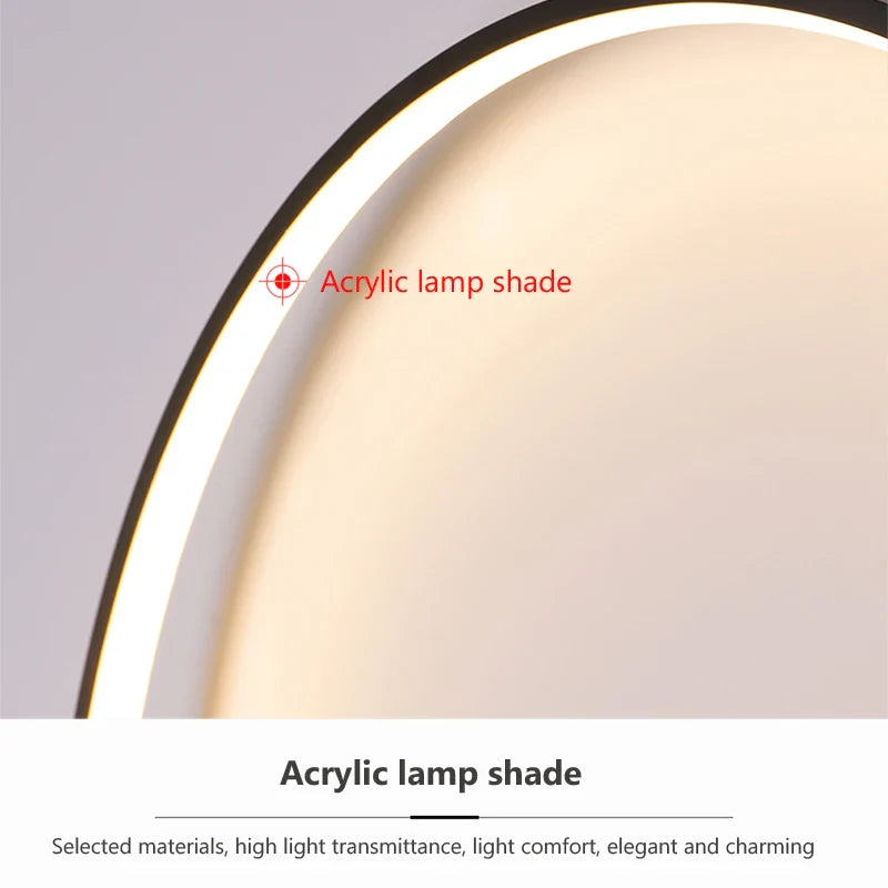 Axya Modern LED Round Wall Lamp for Home Decor and Lighting