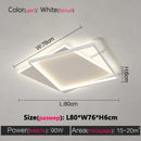Axyaa Modern Square LED Ceiling Lamp for Bedroom Study Living Room
