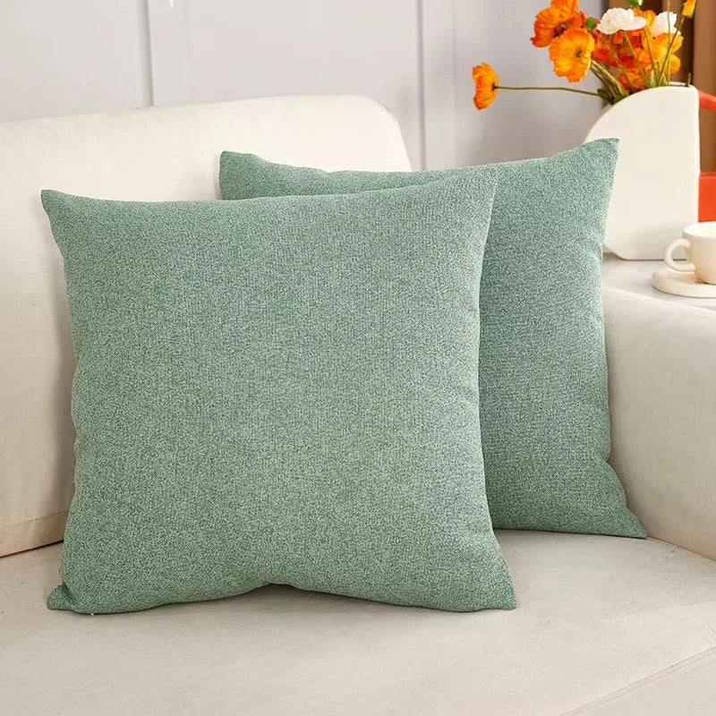 Fluffy Nordic Style Sofa Pillow Cover by Axyaa