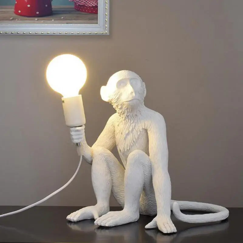 Axyaa Nordic Resin Monkey LED Pendant Chandelier for Home Decor Lighting