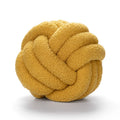 Axyaa Red Knot Pillow Ball: Handmade Soft Round Decorative Plush Cushion