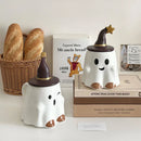 Axyaa Cute Elf Cartoon Ceramic Coffee Mug Eoster Halloween Christmas Ghost Cup