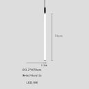 Axyaa Black Acrylic Tube Designer Headboard Pendant Light