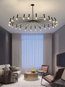 Nordic Villa Chandelier: Axyaa Ceiling Pendant Light for Living Room, Dining Room, Bedroom