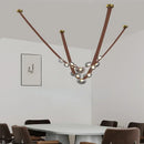 Axyaa Modern Glass LED Chandelier for Restaurant and Exhibition Hall
