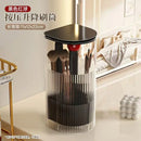 Axyaa Makeup Brush Holder with Dustproof Lid - Cosmetic Organizer for Vanity