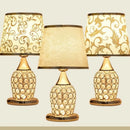 Axyaa Crystal Table Lamp: Modern Bedroom Warmth and Style