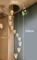 Axyaa Crystal Chandeliers: Modern Indoor LED Ceiling Lighting