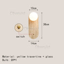 Axyaa Natural Stone Wall Lamp Sconce for Foyer Bedroom Dining Room