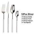 Axyaa Gold Cutlery Set Stainless Steel 304 Tableware Knife Fork Spoon Dinner Set