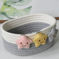 Axyaa Star Pattern Cotton Rope Storage Basket