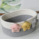 Axyaa Star Pattern Cotton Rope Storage Basket