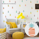 Boho Pineapple Wall Decals by Axyaa - Self-Adhesive Kids Home Decor