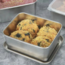 Axyaa Stainless Steel Fridge Container with Lid for Fresh Food Storage