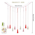 Wooden Bead Garland Photo Display Wall Decor by Axyaa