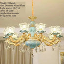 Luxurious French Countryside Ceramic Chandelier by Axyaa