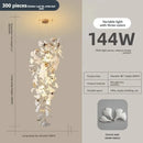 Axyaa Ginkgo Leaf Staircase Chandelier for Duplex Villa Lobby - Modern Designer Pick